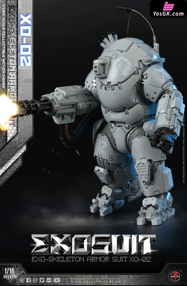 Original SSE002 1/18th Scale EXO-Skeleton Armor Suit XO-02 Collectible Action Figure (Licensed) - Soldier Story Studio
