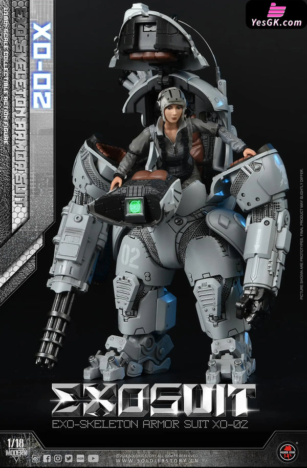 Original SSE002 1/18th Scale EXO-Skeleton Armor Suit XO-02 Collectible Action Figure (Licensed) - Soldier Story Studio