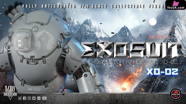 Original SSE002 1/18th Scale EXO-Skeleton Armor Suit XO-02 Collectible Action Figure (Licensed) - Soldier Story Studio