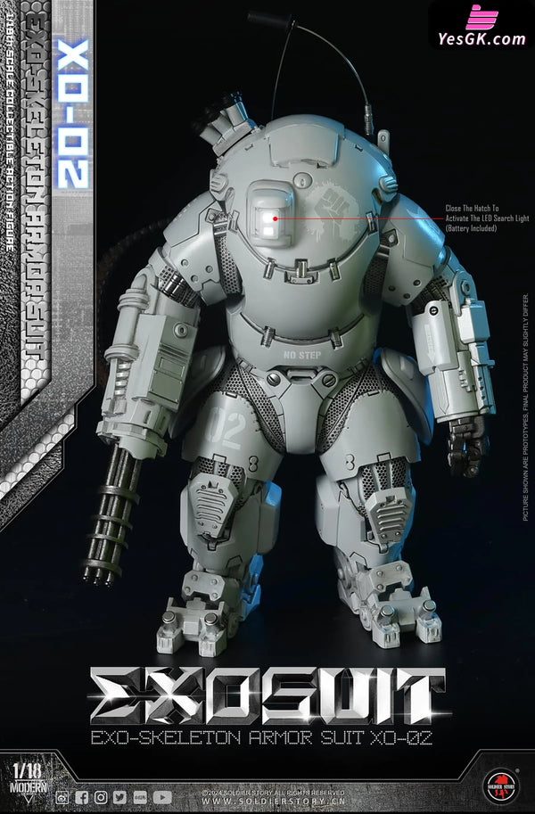 Original SSE002 1/18th Scale EXO-Skeleton Armor Suit XO-02 Collectible Action Figure (Licensed) - Soldier Story Studio