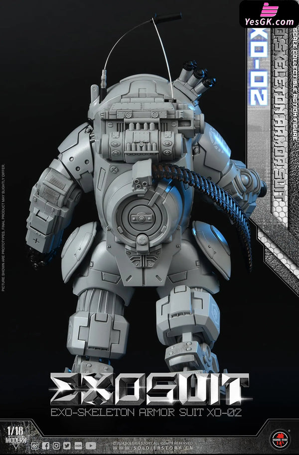 Original SSE002 1/18th Scale EXO-Skeleton Armor Suit XO-02 Collectible Action Figure (Licensed) - Soldier Story Studio