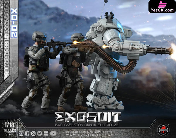 Original SSE002 1/18th Scale EXO-Skeleton Armor Suit XO-02 Collectible Action Figure (Licensed) - Soldier Story Studio