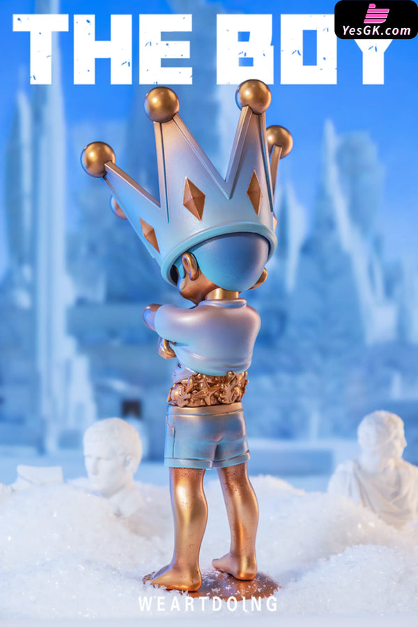 Original The Boy Series Blue Sky & Bronze Statue - WeArtDoing Studio [In-Stock] - Original Design