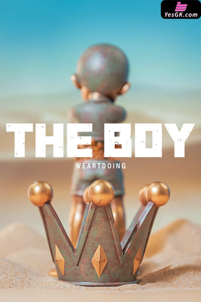 Original The Boy Series Blue Sky & Bronze Statue - WeArtDoing Studio [In-Stock] - Original Design