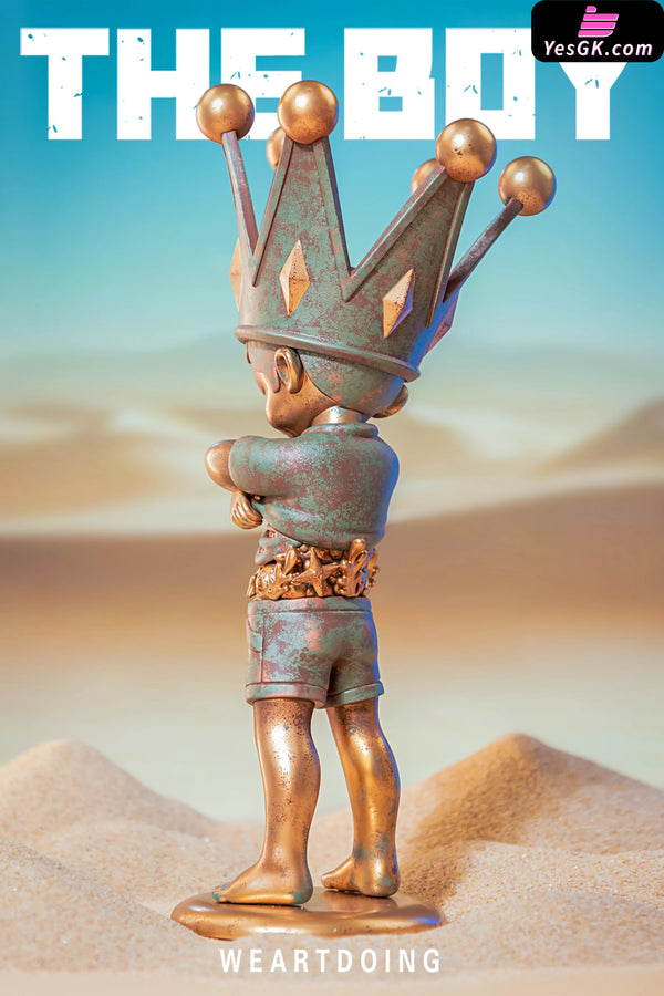 Original The Boy Series Blue Sky & Bronze Statue - WeArtDoing Studio [In-Stock] - Original Design