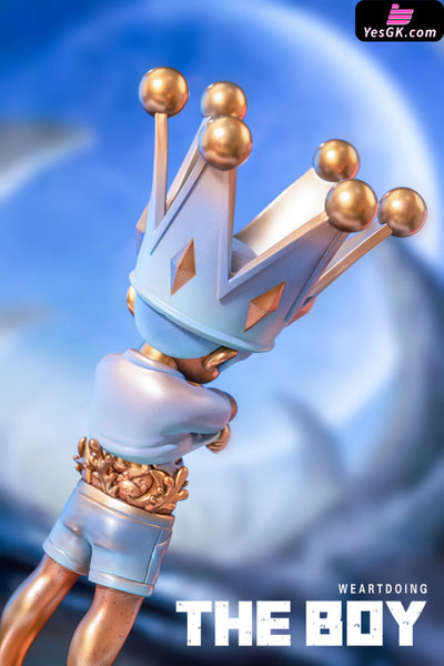 Original The Boy Series Blue Sky & Bronze Statue - WeArtDoing Studio [In-Stock] - Original Design