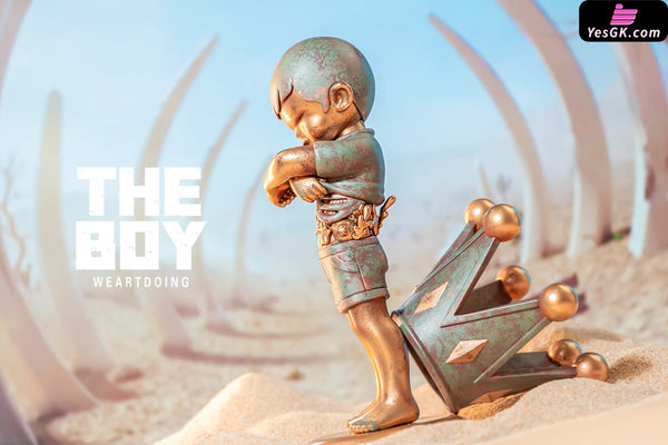 Original The Boy Series Blue Sky & Bronze Statue - WeArtDoing Studio [In-Stock] - Original Design