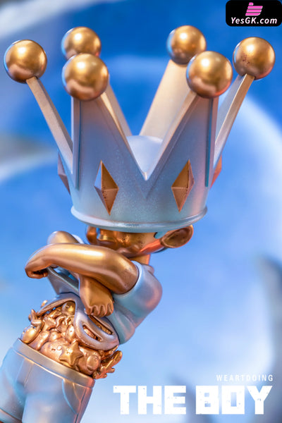 Original The Boy Series Blue Sky & Bronze Statue - WeArtDoing Studio [In-Stock] - Original Design