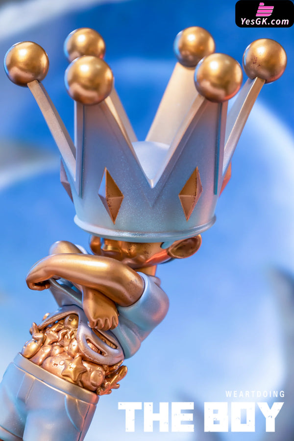 Original The Boy Series Blue Sky & Bronze Statue - WeArtDoing Studio [In-Stock] - Original Design