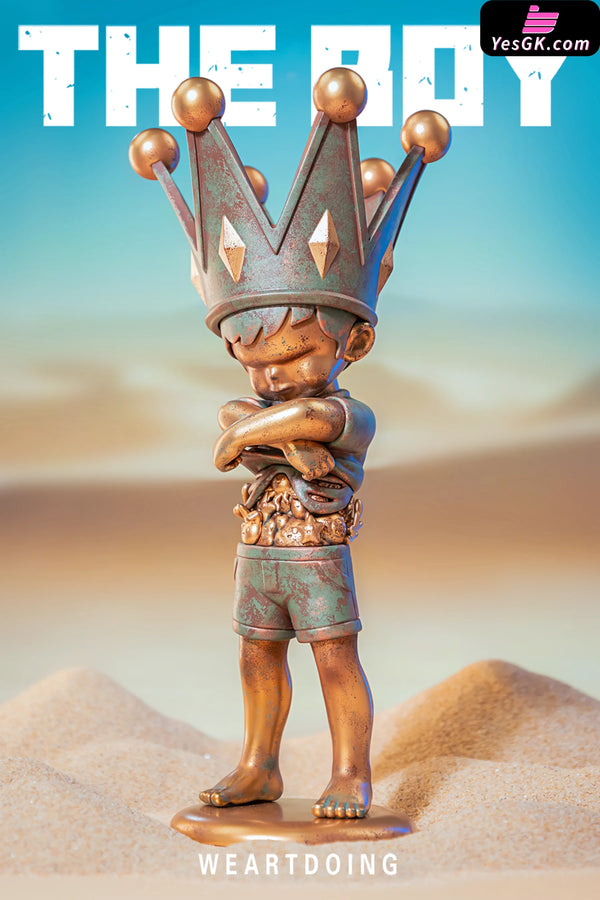 Original The Boy Series Blue Sky & Bronze Statue - WeArtDoing Studio [In-Stock] - Original Design