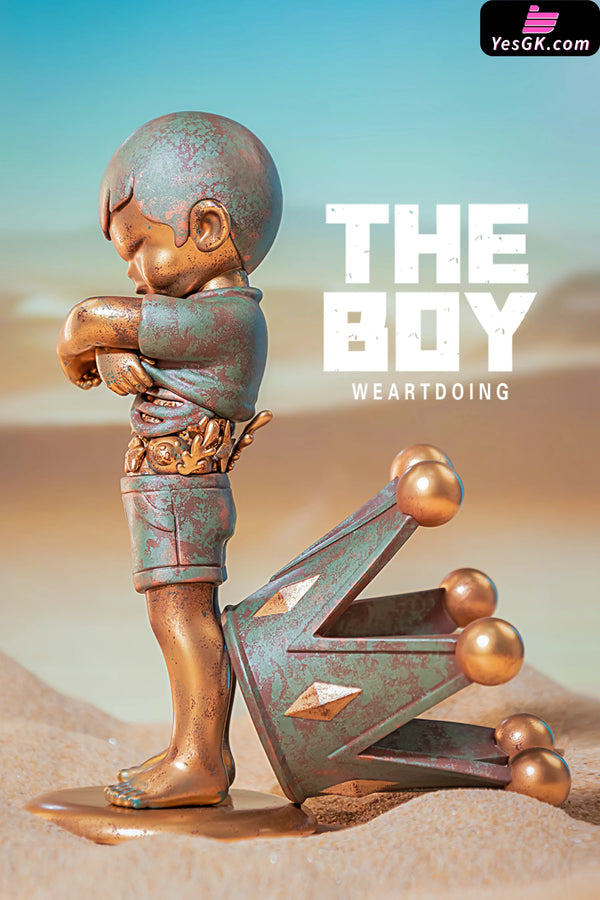 Original The Boy Series Blue Sky & Bronze Statue - WeArtDoing Studio [In-Stock] - Original Design