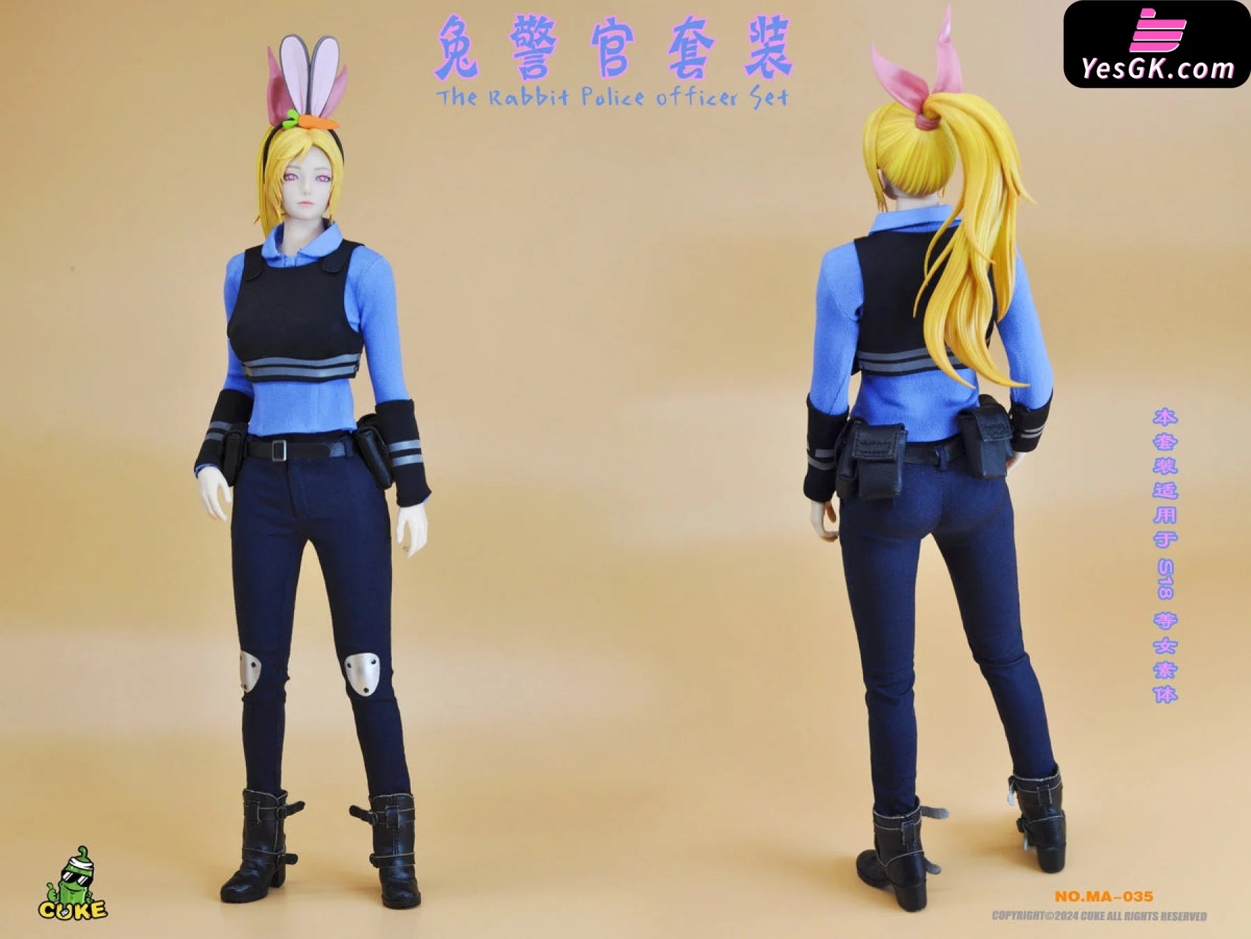 Original The Rabbit Police Officer Set MA-035 (Licensed) Model ...