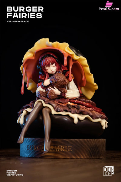Original The Sleeping Beauty-Burger Fairies- Yellow & Fairies-Black Resin Statue - Weartdoing