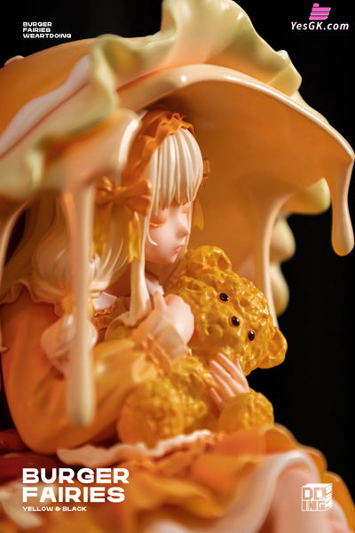 Original The Sleeping Beauty-Burger Fairies- Yellow & Fairies-Black Resin Statue - Weartdoing