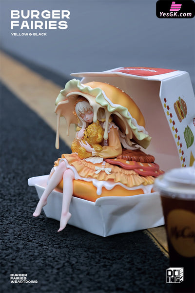Original The Sleeping Beauty-Burger Fairies- Yellow & Fairies-Black Resin Statue - Weartdoing