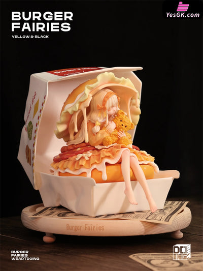 Original The Sleeping Beauty-Burger Fairies- Yellow & Fairies-Black Resin Statue - Weartdoing