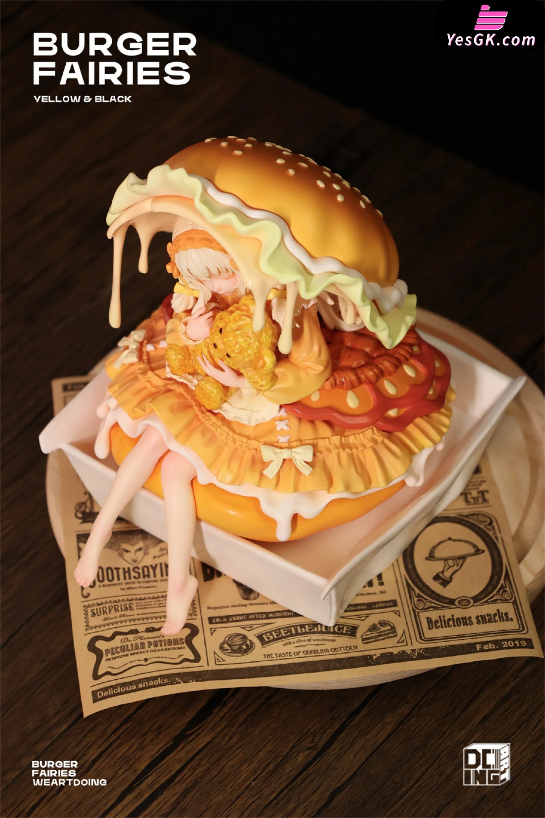 あ*る様 Sleeping Beauty Burger Fairies Original The Sleeping Beauty-Burger Fairies- Yellow & The