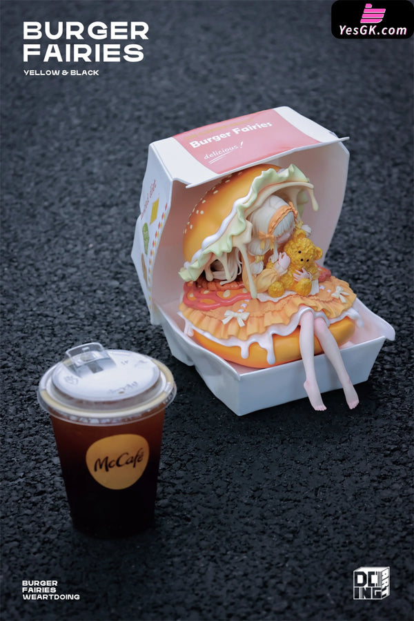 Original The Sleeping Beauty-Burger Fairies- Yellow & Black Resin Original The Sleeping Beauty-Burger Fairies- Yellow & Black Resin
