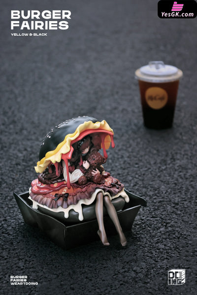 Original The Sleeping Beauty-Burger Fairies- Yellow & Fairies-Black Resin Statue - Weartdoing