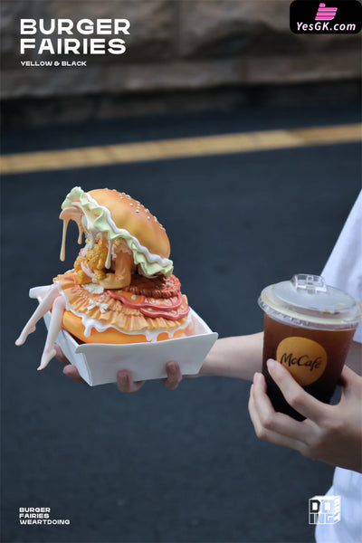 Original The Sleeping Beauty-Burger Fairies- Yellow & Fairies-Black Resin Statue - Weartdoing