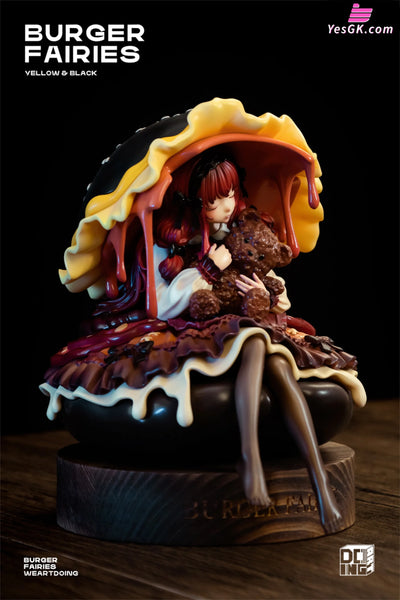 Original The Sleeping Beauty-Burger Fairies- Yellow & Fairies-Black Resin Statue - Weartdoing