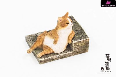 Original The Story of Cat Series LazyCat Orange Cat & Piebald Cat & Black Cat Statue - WeArtDoing Studio [In-Stock]