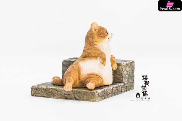 Original The Story of Cat Series LazyCat Orange Cat & Piebald Cat & Black Cat Statue - WeArtDoing Studio [In-Stock]