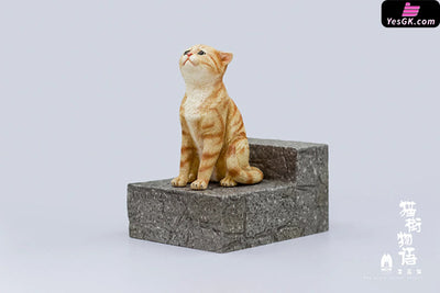 Original The Story of Cat Series Sad Cat Piebald Cat Art Toys - WeArtDoing Studio [In-Stock] - Full Payment / Red