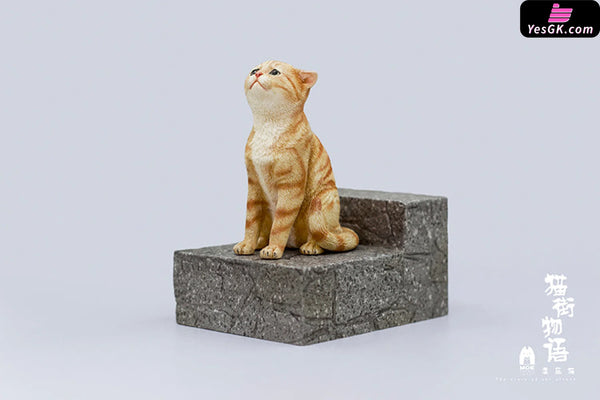 Original The Story of Cat Series Sad Cat Piebald Cat Art Toys - WeArtDoing Studio [In-Stock] - Full Payment / Red