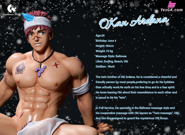 Original Twins Oki Ardana & Okan Resin Statue - Gentleman 18 Studio [Pre-Order] Full Payment /