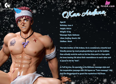 Original Twins Oki Ardana & Okan Resin Statue - Gentleman 18 Studio [Pre-Order] Full Payment /