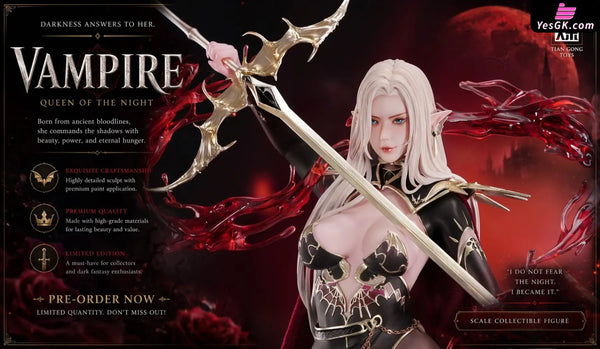 Original VAMPIRE QUEEN OF THE NIGHT Statue (Licensed) - TGZW Studio [Pre-Order Closed] - Full Payment - Original Design
