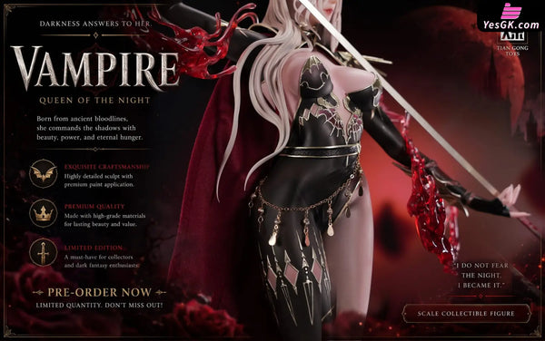 Original VAMPIRE QUEEN OF THE NIGHT Statue (Licensed) - TGZW Studio [Pre-Order Closed] - Full Payment - Original Design
