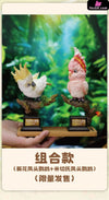 Original What Bird? Series Sunflower Parrot & Mitchell Gk Statue - Animal Bangbang Studio