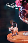 Original Wine Cat Statue - WeArtDoing Studio