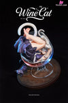 Original Wine Cat Statue - WeArtDoing Studio