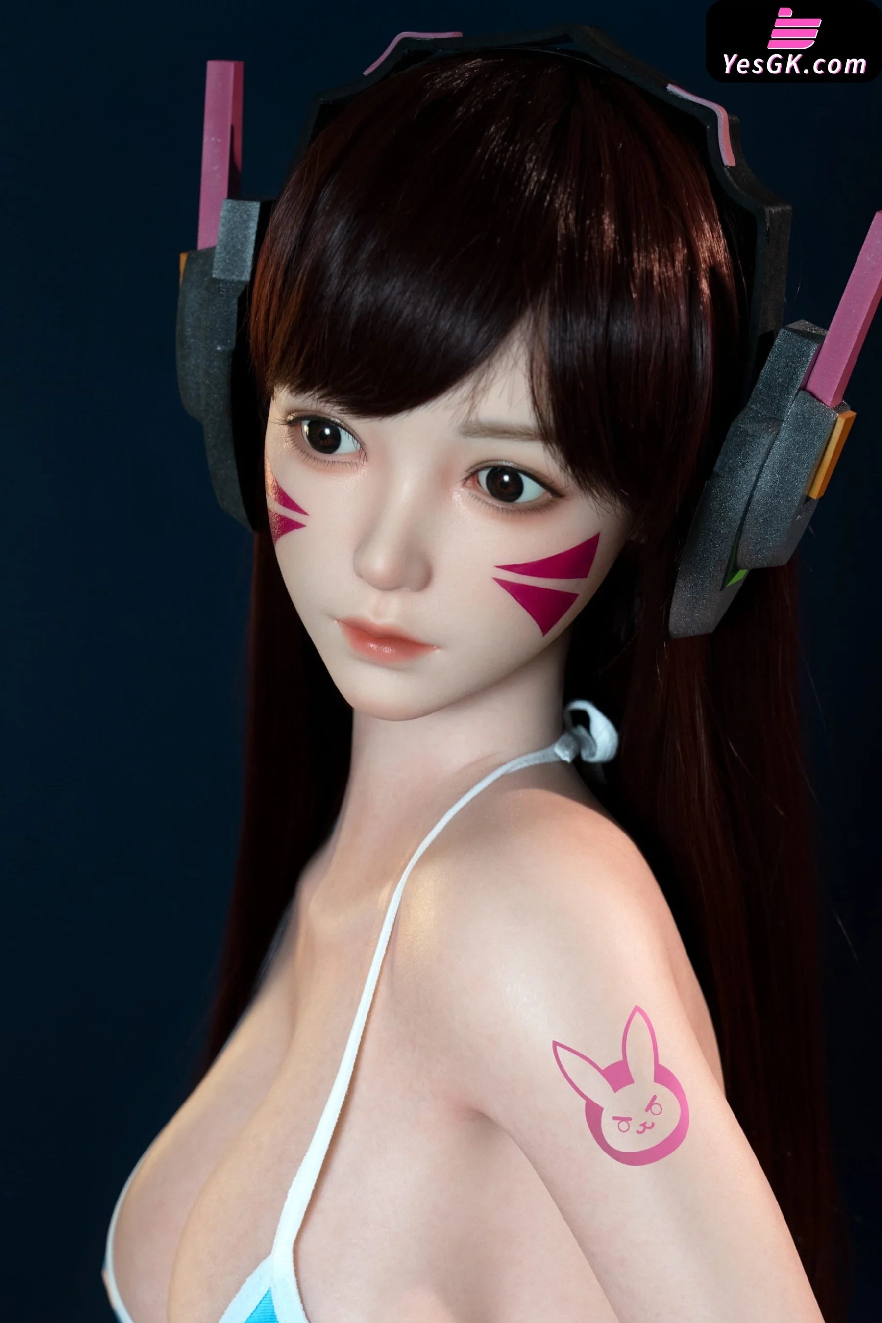 Overwatch D.Va Gaming Girl Life size Silicone Movable Statue Sex Doll