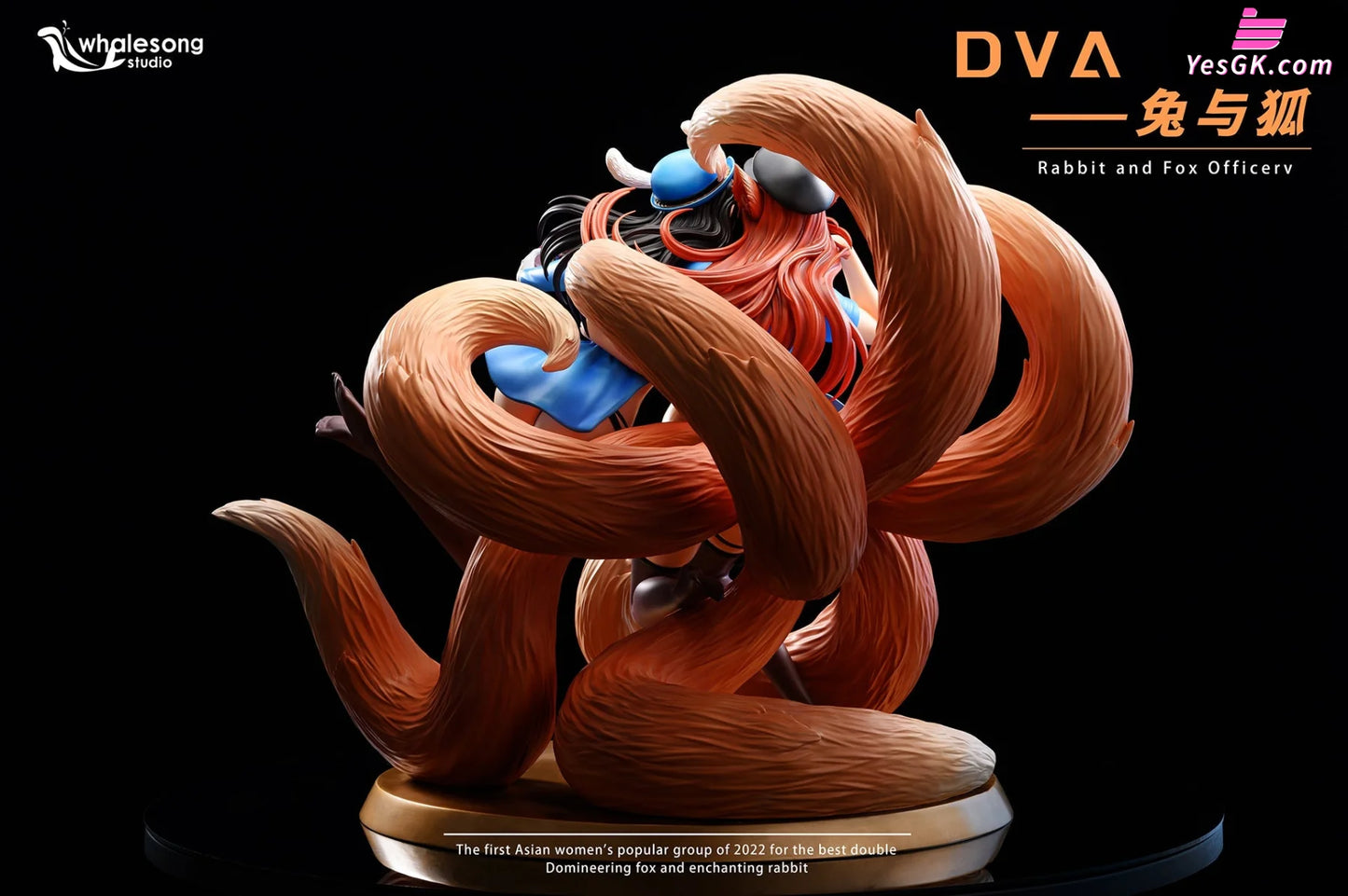 Overwatch Dva Rabbit And Fox Resin Statue - Whale Song Studio [Pre-Order]