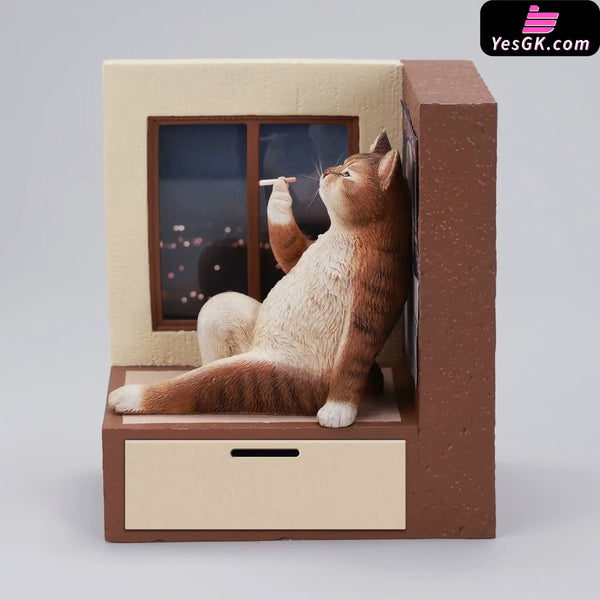 Philosopher Cat at the Windowsill Licensed Statue - JXK Studio [Pre-Order] - Deposit / JXK317-B - Original Design