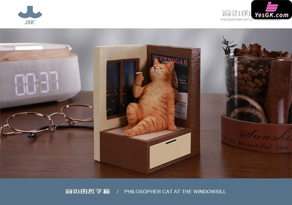 Philosopher Cat at the Windowsill Licensed Statue - JXK Studio [Pre-Order] - Original Design