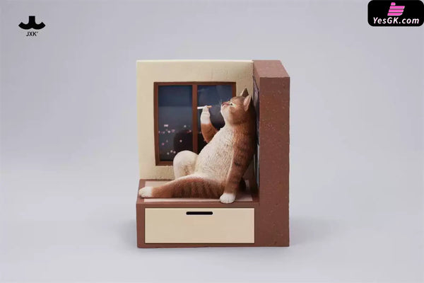 Philosopher Cat at the Windowsill Licensed Statue - JXK Studio [Pre-Order] - Original Design