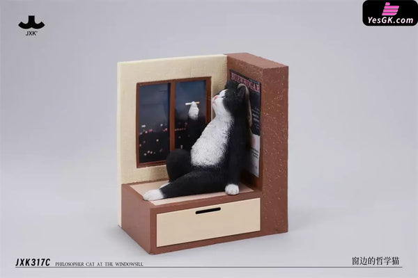Philosopher Cat at the Windowsill Licensed Statue - JXK Studio [Pre-Order] - Original Design