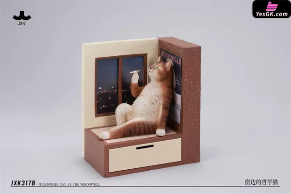 Philosopher Cat at the Windowsill Licensed Statue - JXK Studio [Pre-Order] - Original Design