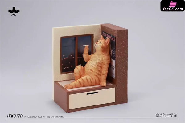 Philosopher Cat at the Windowsill Licensed Statue - JXK Studio [Pre-Order] - Original Design
