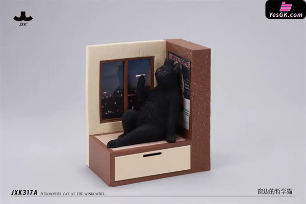 Philosopher Cat at the Windowsill Licensed Statue - JXK Studio [Pre-Order] - Original Design
