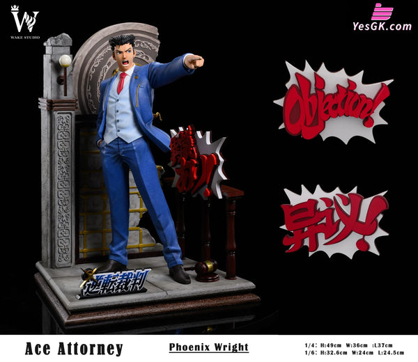 Ace Attorney Phoenix Wright Resin Statue - Wake Studio [Pre-Order] Others
