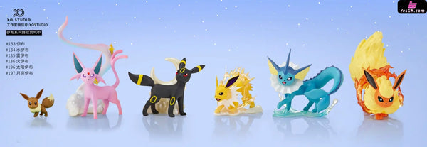 Pokémon 1/20 Eevee Family Ecology #2 Jolteon & Flareon Resin Statue - Xo Studio [Pre-Order]