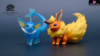 Pokémon 1/20 Eevee Family Vaporeon & Flareon GK Statue - Tian guan gong Fang Studio [Pre-Order] Deposit / Primary color