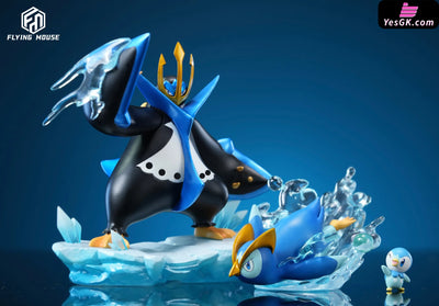 Pokémon 1/20 illustrated Piplup Evolution Group GK Statue - Flying Mouse Studio [In-Stock] Full Payment Pokémon
