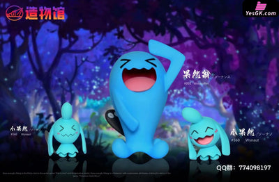Pokémon 1/20 Illustration Series Wobbuffet Evolution Group & Wynaut Resin Statue - Zaowu Museum